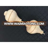 wholesale plain wood spinning top in stock